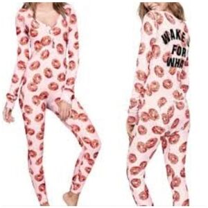 PINK Victoria's Secret Pink Donut Print Pajama Set